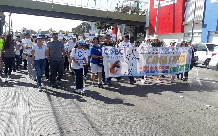 Realizan «Caminata de la semana del ojo diabético» en Tijuana