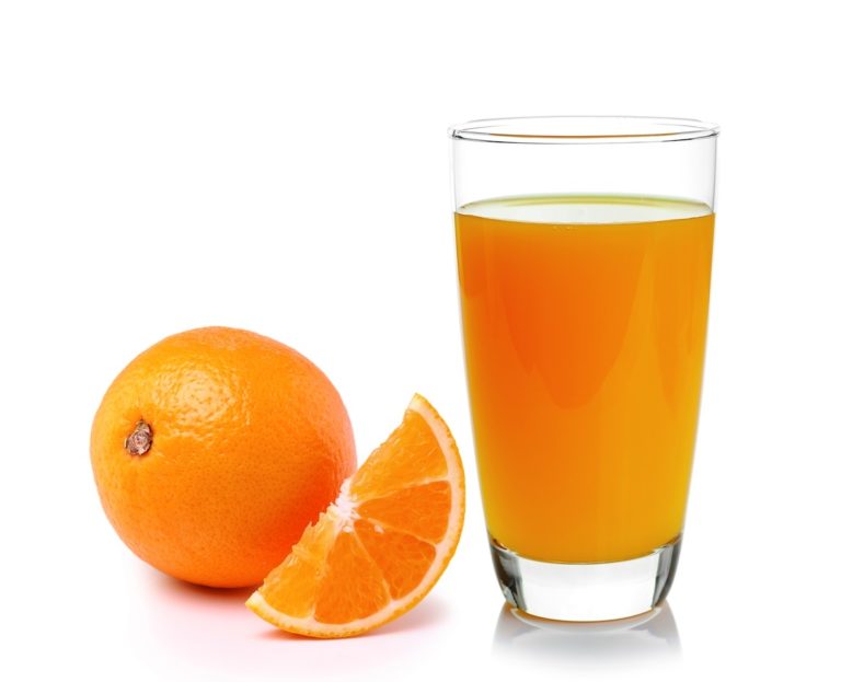 Cuantos HC en el zumo de naranja?