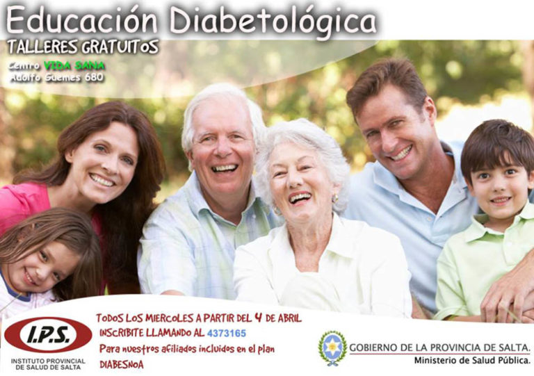 Talleres gratuitos de educación diabetológica para afiliados al IPS