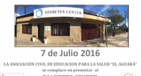 Inauguran el Diabetes Center en El Aguará (Argentina)