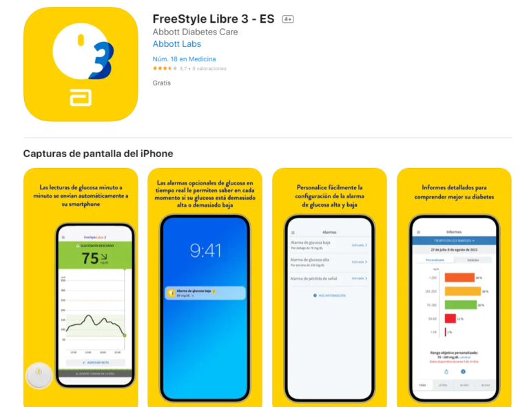 FreeStyle Libre 3: App ya disponible en App Store de Apple