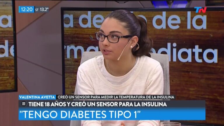 Valentina Avetta, investiga sensor que avisa si la insulina pierde la cadena de frío