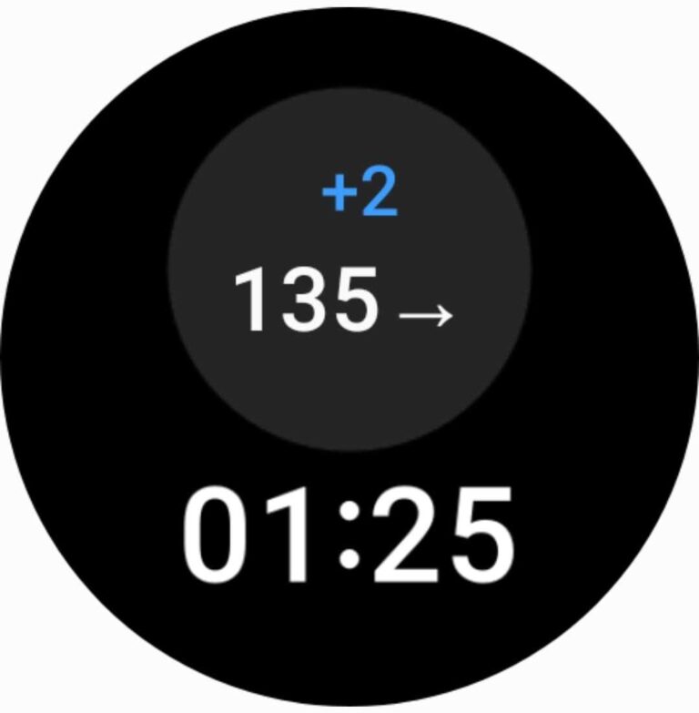 Ya se puede usar Gwatch en cualquier esfera del reloj y aumentar el tamaño del valor