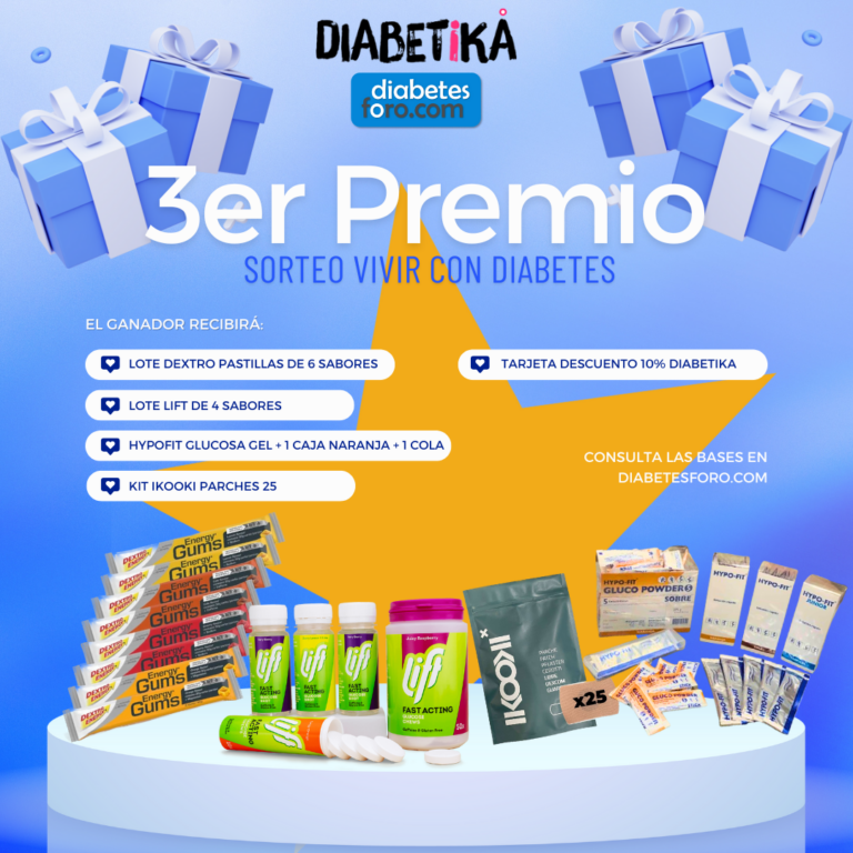 Tercer premio sorteo Vivir con Diabetes  ¡Apúntate!