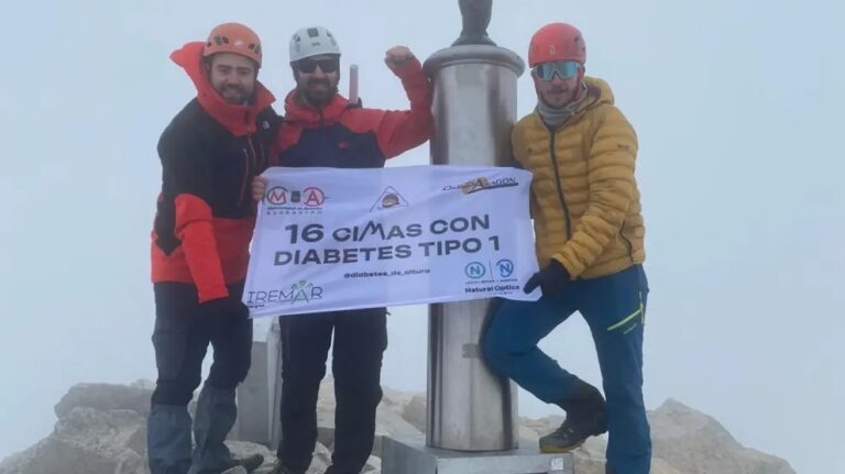 Escala las 16 cimas más altas de España con diabetes