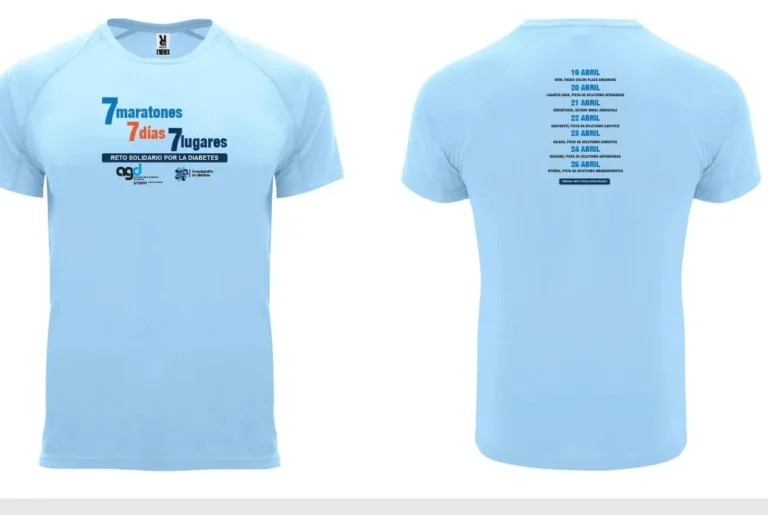 Camiseta solidaria 7 Maratones por la Diabetes