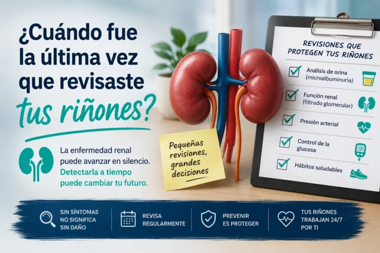 ¿Cuándo fue la última vez que revisaste tus riñones?