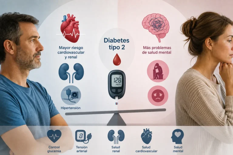 La diabetes tipo 2 no afecta igual a hombres y mujeres